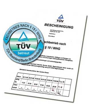 TÜV Bescheinigung